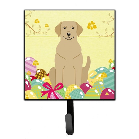 Jensendistributionservices Easter Eggs Yellow Labrador Leash or Key Holder MI1713242